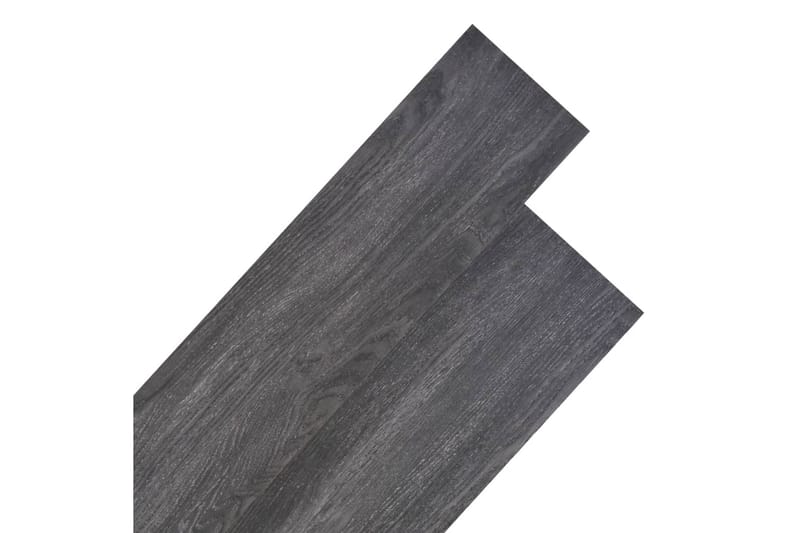 Golvbrädor PVC 4,46 m² 3 mm svart - Svart - Trall