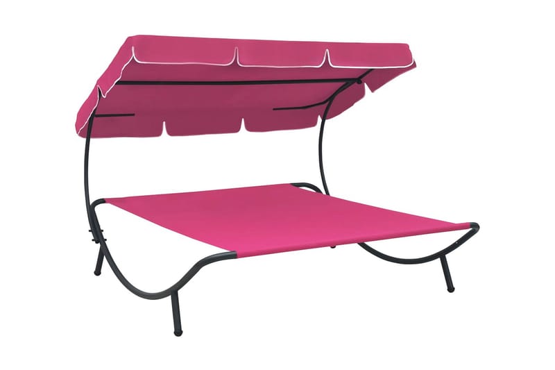 Solsäng med tak rosa - Rosa - Solsäng & solvagn