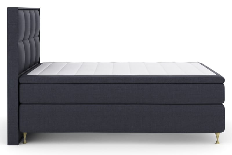 Komplett Sängpaket Choice No 6 140x200 Medium Watergel - Blå|Guld - Kontinentalsäng - Komplett sängpaket