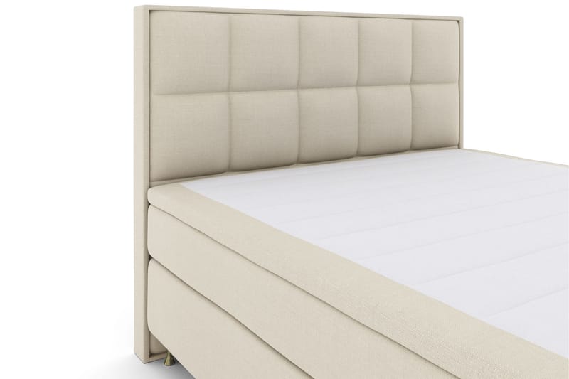 Komplett Sängpaket Choice No 5 210x210 Fast Latex - Beige|Guld - Kontinentalsäng - Dubbelsäng - Komplett sängpaket