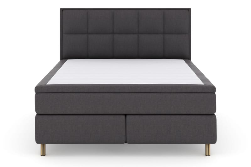 Komplett Sängpaket Choice No 4 180x200 Fast/Medium - Mörkgrå|Koppar - Kontinentalsäng - Dubbelsäng - Komplett sängpaket