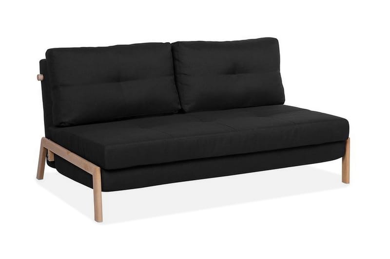 Bäddsoffa Edland 152 cm - Svart - Möbler - Soffa - Bäddsoffa - Bäddsoffa längsbäddad
