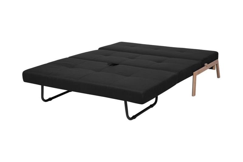 Bäddsoffa Edland 152 cm - Svart - Möbler - Soffa - Bäddsoffa - Bäddsoffa längsbäddad