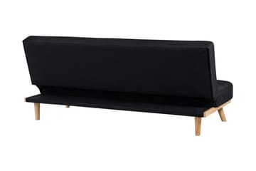 Bäddsoffa Froya 183 cm - Beige|Svart - Möbler - Soffa - Bäddsoffa - Bäddsoffa längsbäddad