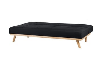 Bäddsoffa Froya 183 cm - Beige|Svart - Möbler - Soffa - Bäddsoffa - Bäddsoffa längsbäddad