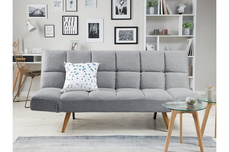 Bäddsoffa Ingaro 182 cm - Grå - Möbler - Soffa - Bäddsoffa - Bäddsoffa längsbäddad