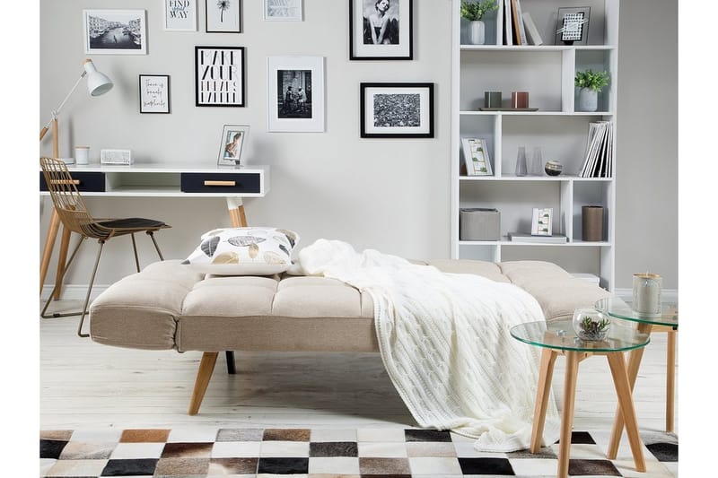 Bäddsoffa Ingaro 182 cm - Beige - Möbler - Soffa - Bäddsoffa - Bäddsoffa längsbäddad
