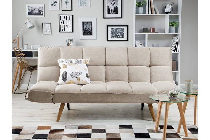 Bäddsoffa Ingaro 182 cm - Beige - Möbler - Soffa - Bäddsoffa - Bäddsoffa längsbäddad