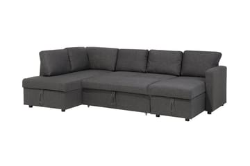 Bäddsoffa Karrabo 285 cm - Grå - Möbler - Soffa - Bäddsoffa - Bäddsoffa längsbäddad