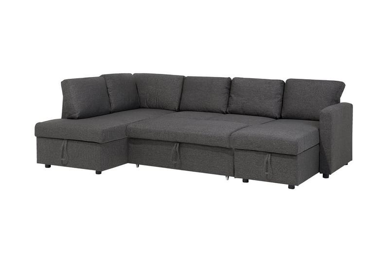 Bäddsoffa Karrabo 285 cm - Grå - Möbler - Soffa - Bäddsoffa - Bäddsoffa längsbäddad