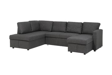 Bäddsoffa Karrabo 285 cm - Grå - Möbler - Soffa - Bäddsoffa - Bäddsoffa längsbäddad