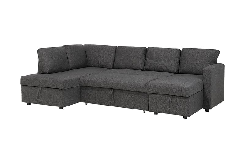Bäddsoffa Karrabo 285 cm - Grå - Möbler - Soffa - Bäddsoffa - Bäddsoffa längsbäddad