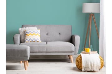 Bäddsoffa Florli 155 cm - Grå - Möbler - Soffa - Bäddsoffa - Bäddsoffa längsbäddad