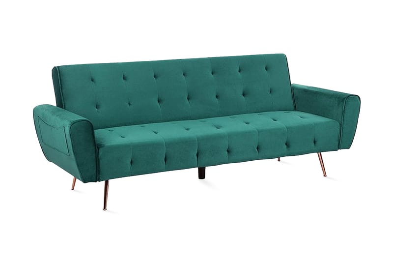Bädsoffa Selnes 212 cm - Grön - Möbler - Soffa - Bäddsoffa - Bäddsoffa längsbäddad