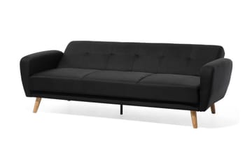 Bäddsoffa Florli 214 cm - Svart - Möbler - Soffa - Bäddsoffa - Bäddsoffa längsbäddad