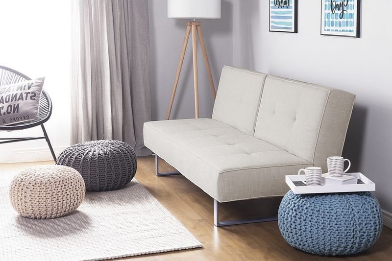 Bäddsoffa Dublin 190 cm - Beige|Grå - Möbler - Soffa - Bäddsoffa - Bäddsoffa längsbäddad