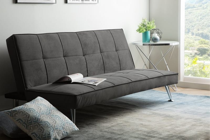 Bäddsoffa Hasle 168 cm - Svart - Möbler - Soffa - Bäddsoffa - Bäddsoffa längsbäddad