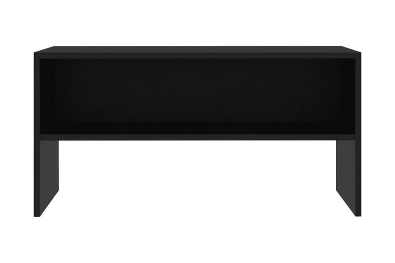 TV-bänk svart 80x40x40 cm spånskiva - Svart - TV bänk & mediabänk