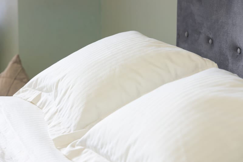Komplett Sängpaket Rebeca 120x200 cm Knapp Gavel - Ljusgrå|Sammet - Kontinentalsäng - Komplett sängpaket