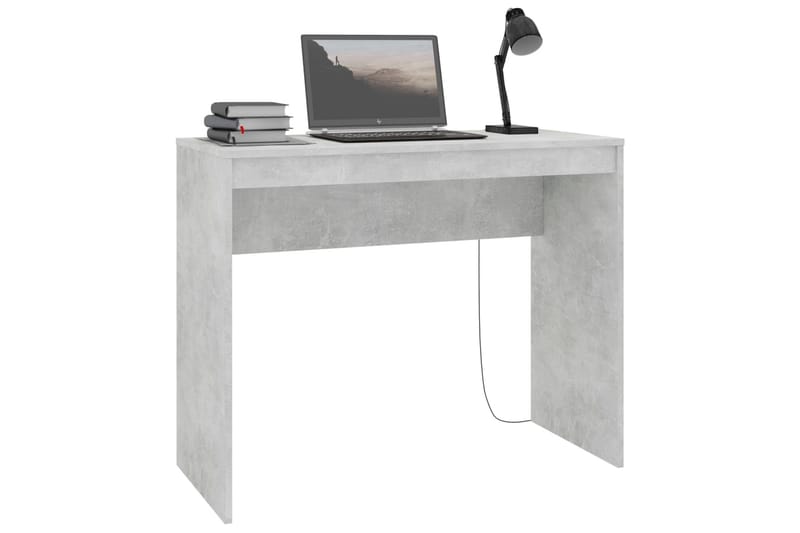 Skrivbord betonggrå 90x40x72 cm spånskiva - Grå - Skrivbord - Datorbord