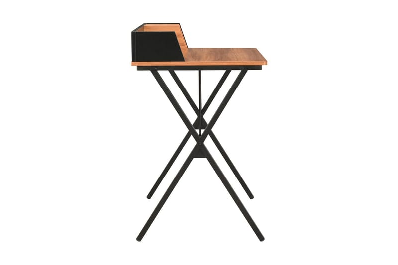 Skrivbord svart och brun 80x50x84 cm - Svart - Skrivbord - Datorbord