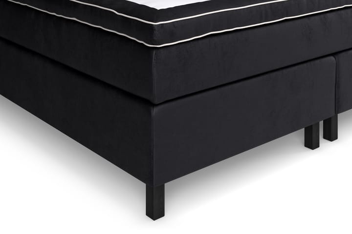 Komplett Sängpaket Estelle 210x210 cm - Svart|Sammet - Komplett sängpaket - Kontinentalsäng