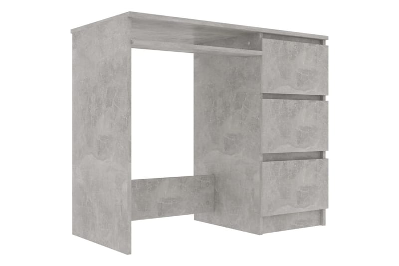 Skrivbord betonggrå 90x45x76 cm spånskiva - Grå - Skrivbord - Datorbord