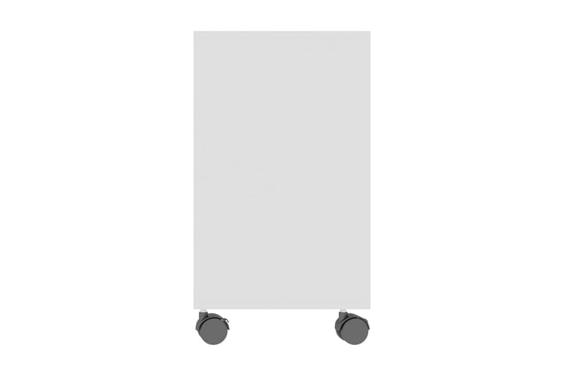 Sidobord vit 70x35x55 cm spånskiva - Vit - Lampbord & sidobord - Brickbord & småbord