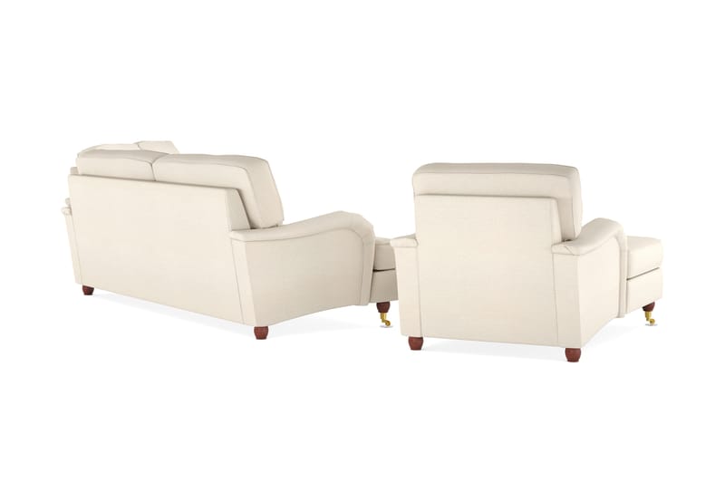 Soffgrupp Howard Oxford 4-sits+3-sits+Divanfåtölj - Beige - Howard soffgrupp - Soffgrupp