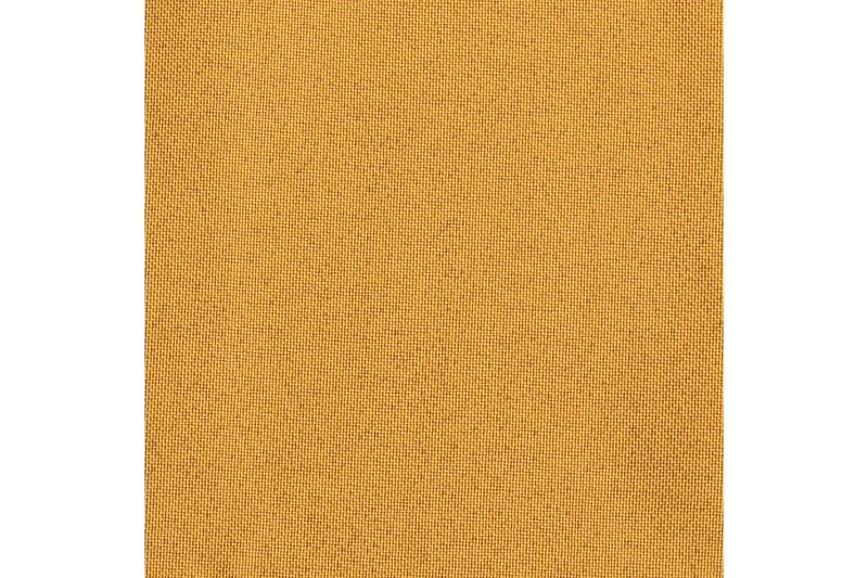 Mörkläggningsgardin med öljetter linnelook 2 st gul 140x175c - Gul - Mörkläggningsgardiner
