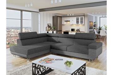 Argueso 3-sits Bäddsoffa - Grå - Möbler - Soffa - Bäddsoffa - Bäddsoffa längsbäddad
