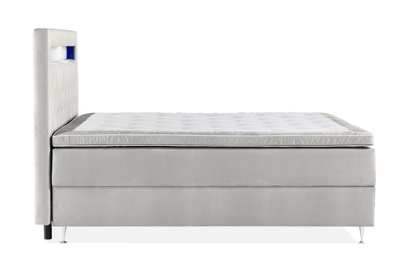 Förvaringssäng Monopoli 180x200 - Ljusgrå - Dubbelsäng med förvaring - Säng med förvaring