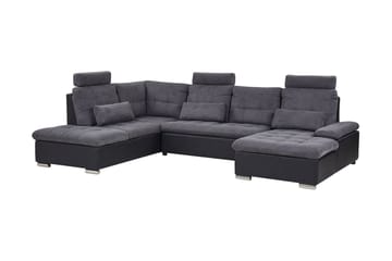 5-sits Bäddsoffa Elvestad med Förvaring - Grå - Möbler - Soffa - Bäddsoffa - Bäddsoffa längsbäddad