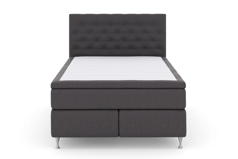 Komplett Sängpaket Choice No 5 140x200 Fast Watergel - Mörkgrå|Silver - Kontinentalsäng - Komplett sängpaket