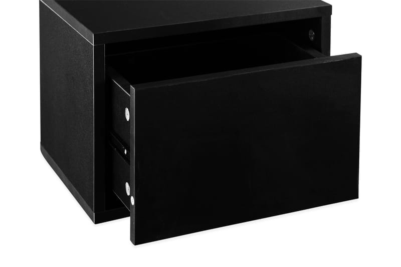 Sängbord Ferinto 35 cm - Svart - Sängbord & nattduksbord
