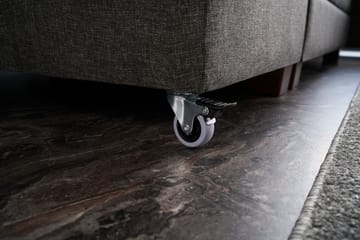 Bäddsoffa med Schäslong Cyprus Höger - Antracit/Svart - Möbler - Soffa - Bäddsoffa - Framåtbäddad bäddsoffa