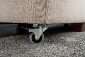 Bäddsoffa med Schäslong Cyprus Höger - Krämvit/Svart - Möbler - Soffa - Bäddsoffa - Framåtbäddad bäddsoffa