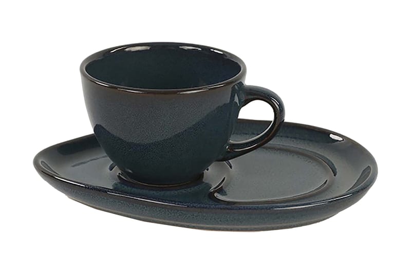 Kaffeservis 4-pack - Mörkblå - Kaffekopp & kaffemugg