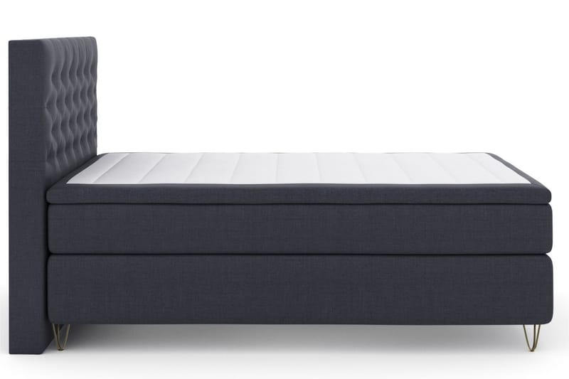 Komplett Sängpaket Choice No 6 140x200 Medium Watergel - Blå|Metall V-form - Kontinentalsäng - Komplett sängpaket