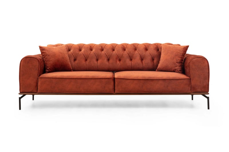 Soffa Petone 3-sits - Orange - 3 sits soffa