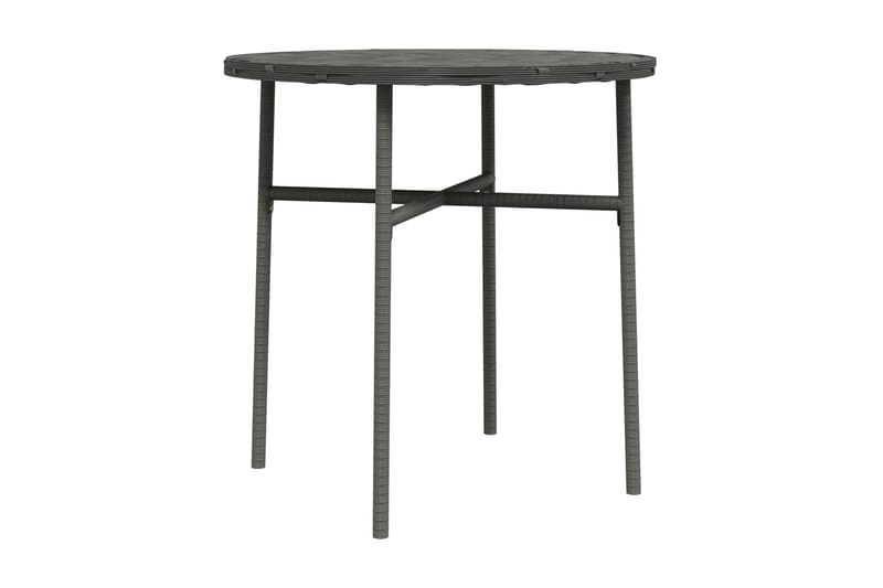 Trädgårdsbord grå 45 cm konstrotting - Grå - Matbord utomhus