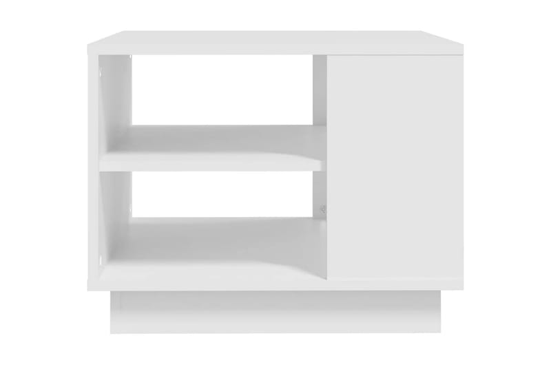 Soffbord vit 55x55x43 cm spånskiva - Vit - Soffbord