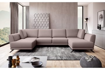 Bäddsoffa Dubbelschäslong Kazuma - Beige - Möbler - Soffa - Bäddsoffa - Bäddsoffa längsbäddad