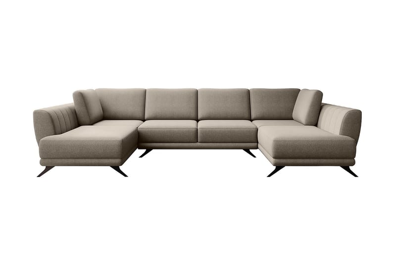 Bäddsoffa Dubbelschäslong Kazuma - Beige - Möbler - Soffa - Bäddsoffa - Bäddsoffa längsbäddad