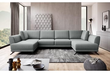 Bäddsoffa Dubbelschäslong Kazuma - Ljusgrå - Möbler - Soffa - Bäddsoffa - Bäddsoffa längsbäddad