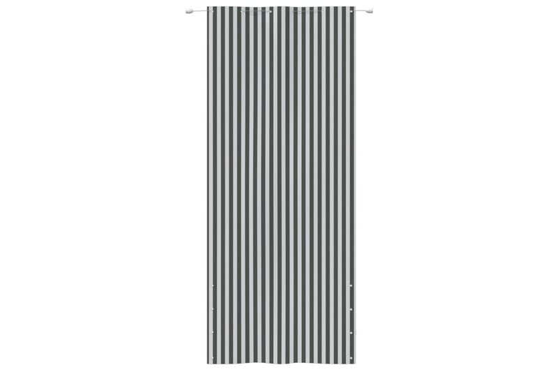 Balkongskärm antracit och vit 120x240 cm oxfordtyg - Grå/vit - Balkongskydd