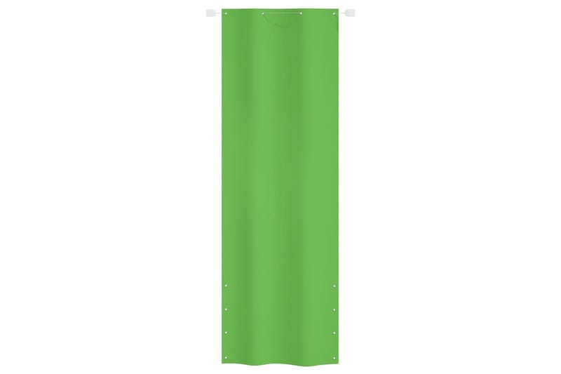 Balkongskärm ljusgrön 80x240 cm oxfordtyg - Ljusgrön - Balkongskydd