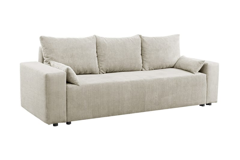 Bäddsoffa - Beige - Möbler - Soffa - Bäddsoffa - Bäddsoffa längsbäddad