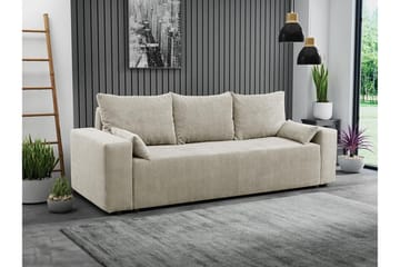 Bäddsoffa - Beige - Möbler - Soffa - Bäddsoffa - Bäddsoffa längsbäddad