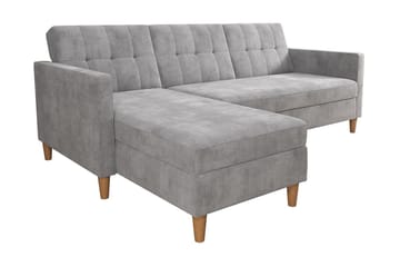 Bäddsoffa Hartford - Ljusgrå - Möbler - Soffa - Bäddsoffa - Bäddsoffa längsbäddad